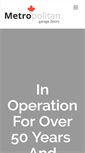 Mobile Screenshot of metropolitandoors.com